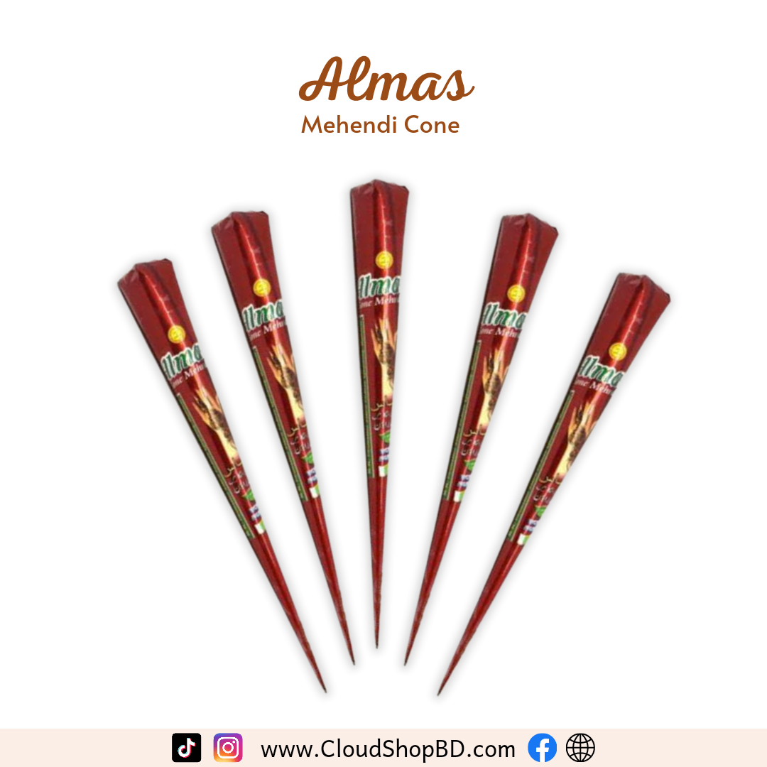 ALMAS HERBAL MEHENDI CONE- 1pcs