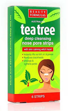 BEAUTY FORMULAS Tea Tree Deep Cleansing Nose Pore Strips