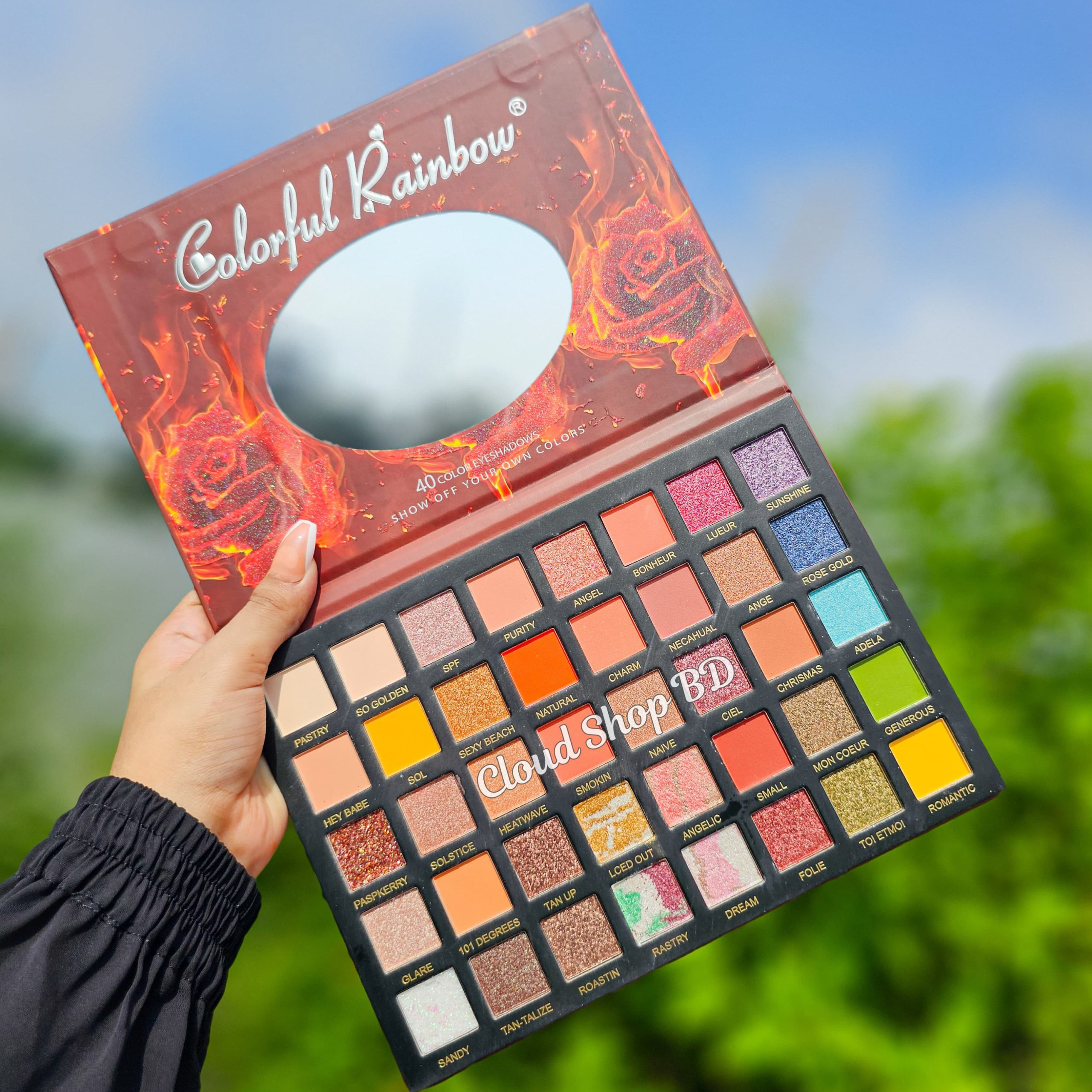 Colorful Rainbow 40 Colors Eyeshadow Palette - Show off Your own colors