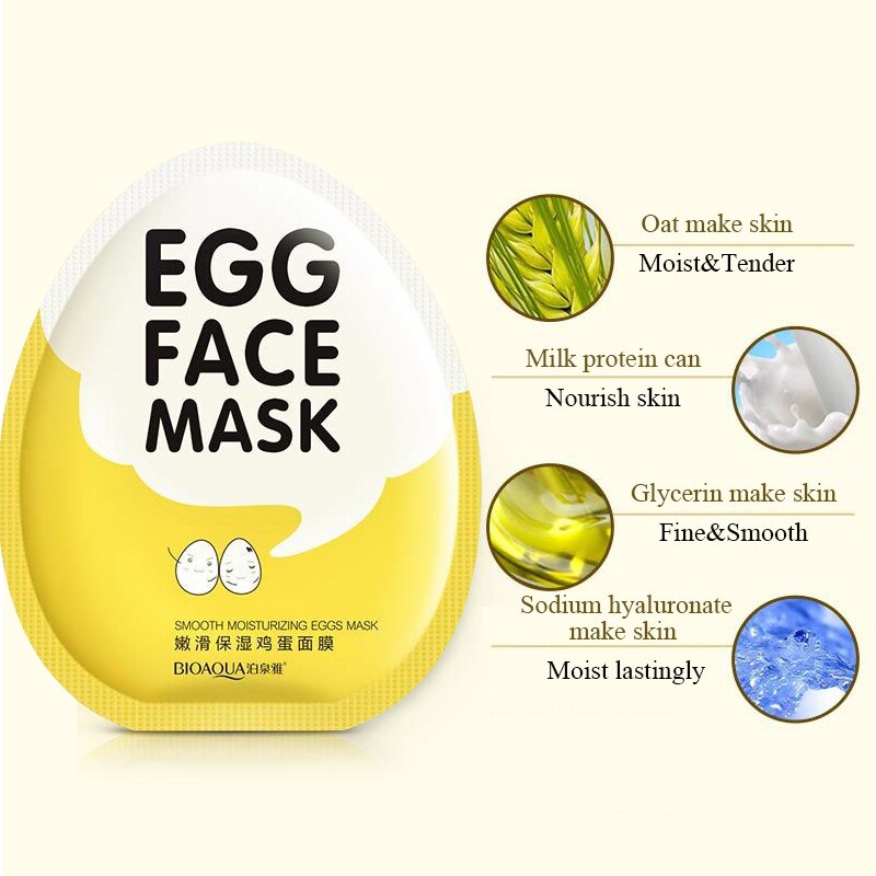 Egg Face Mask Facial Sheet Mask- 30gm