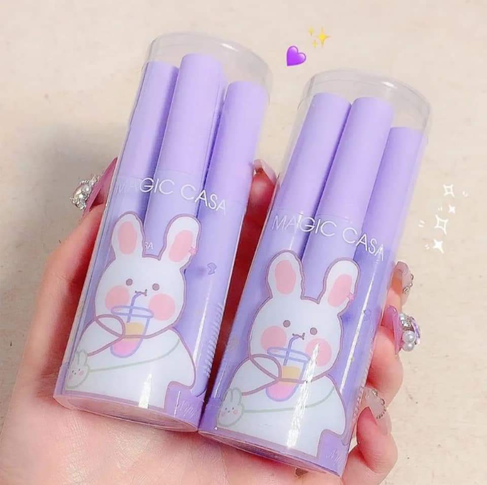 Magic Casa Nifty Rabbit Velvet 6 Pcs Lipglaze Set