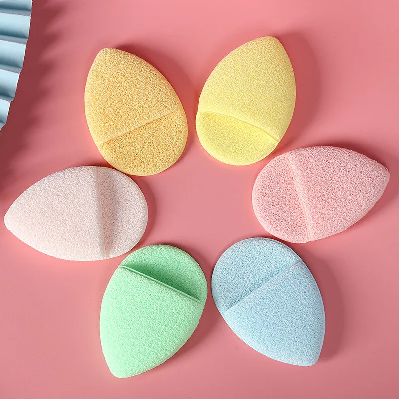 Face Cleaning Puff/ Makeup Remover Sponge ( Random Color)