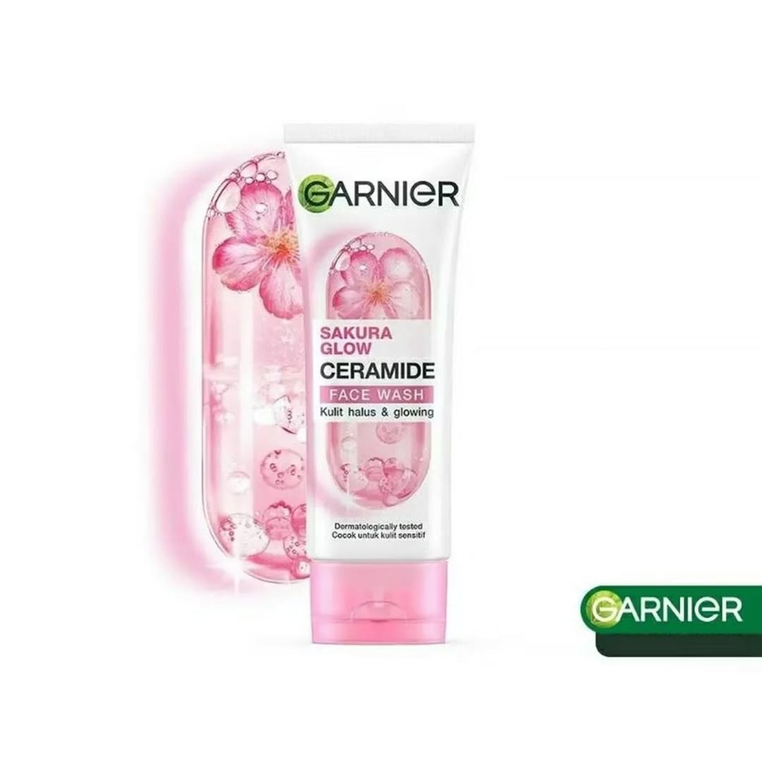 GARNIER Sakura Glow Ceramide Face Wash - 100ml