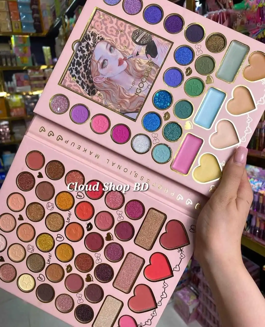 IGOODCO 70 Colors Eye & Face Palette With Brush Set