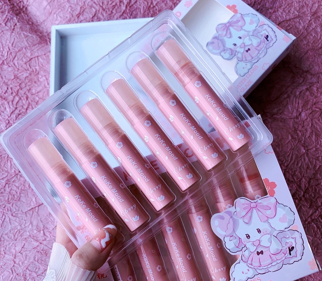 KEKE MOOD CHERRY BLOSSOM RABBIT SOFT MIST MATTE LIP GLAZE