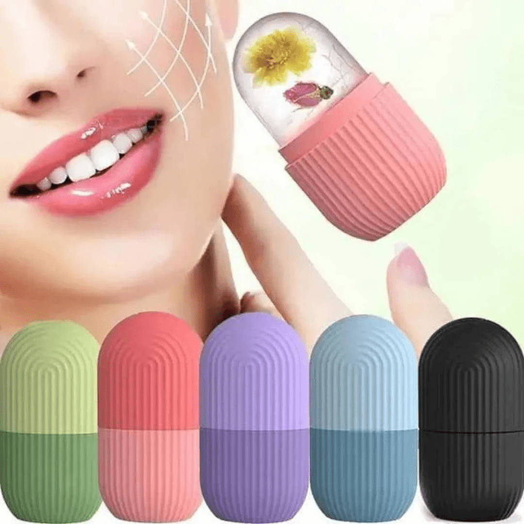 Reusable Beauty Ice Facial Roller  Random Color 1 Pcs