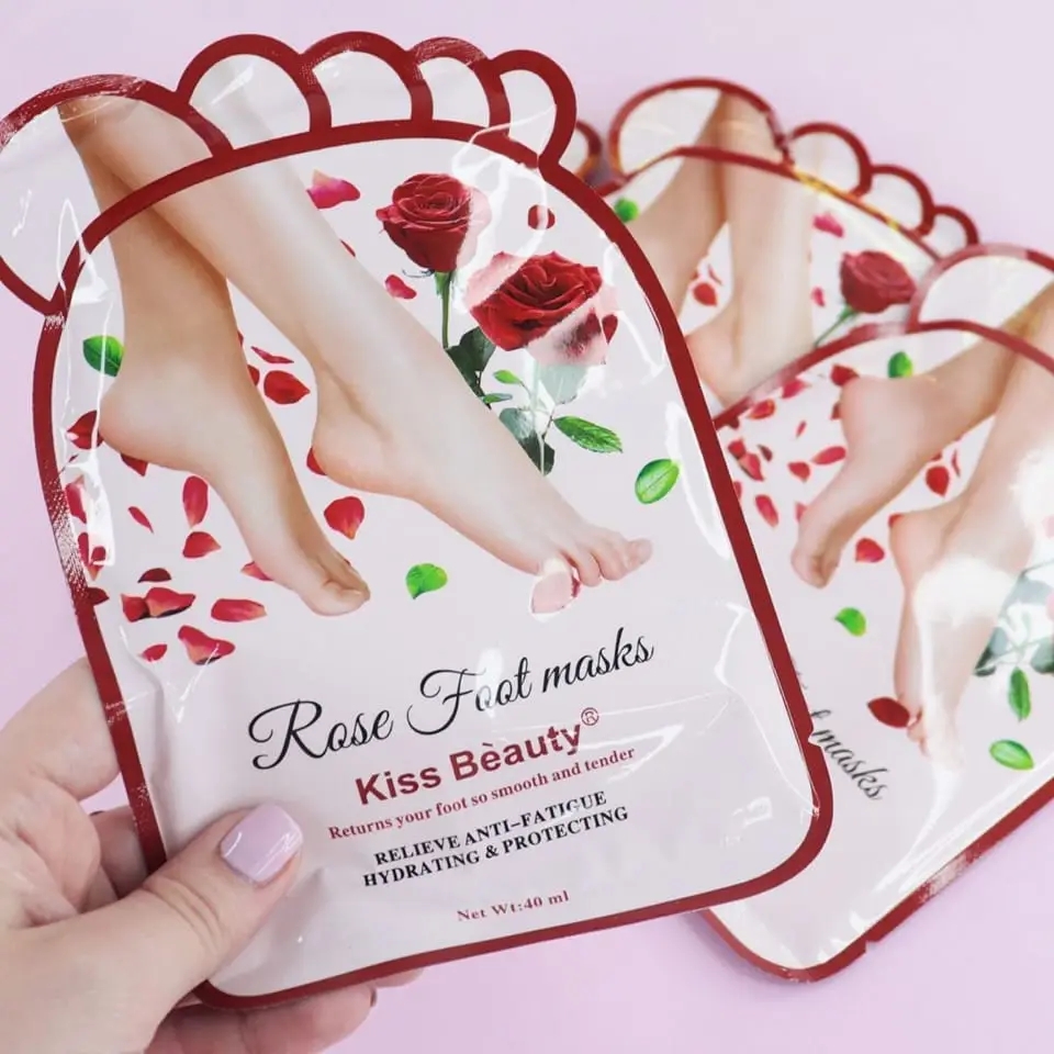 Kiss Beauty Foot Mask - Rose