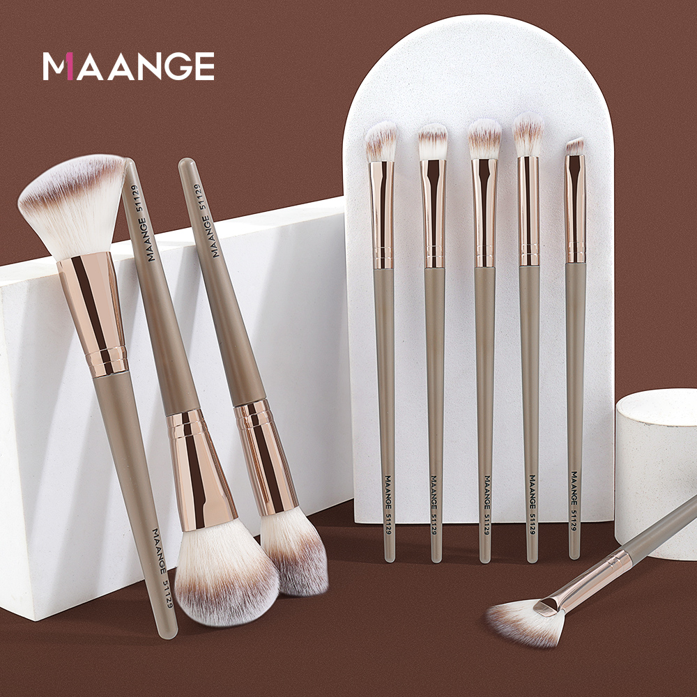 MAANGE 9pcs Makeup Brushes Set