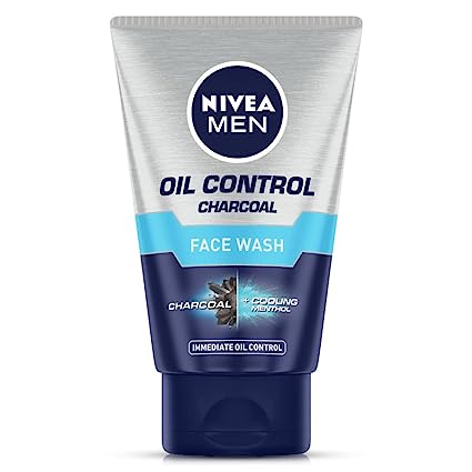 NIVEA Men Oil Control Charcoal Face Wash 100g