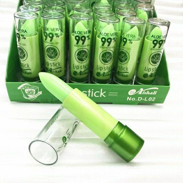 Aishali 99% Aloe Vera Soothing  Pink Magic Lipstick