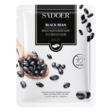SADOER Black Bean Beauty Moisturizer Facial Sheet Mask