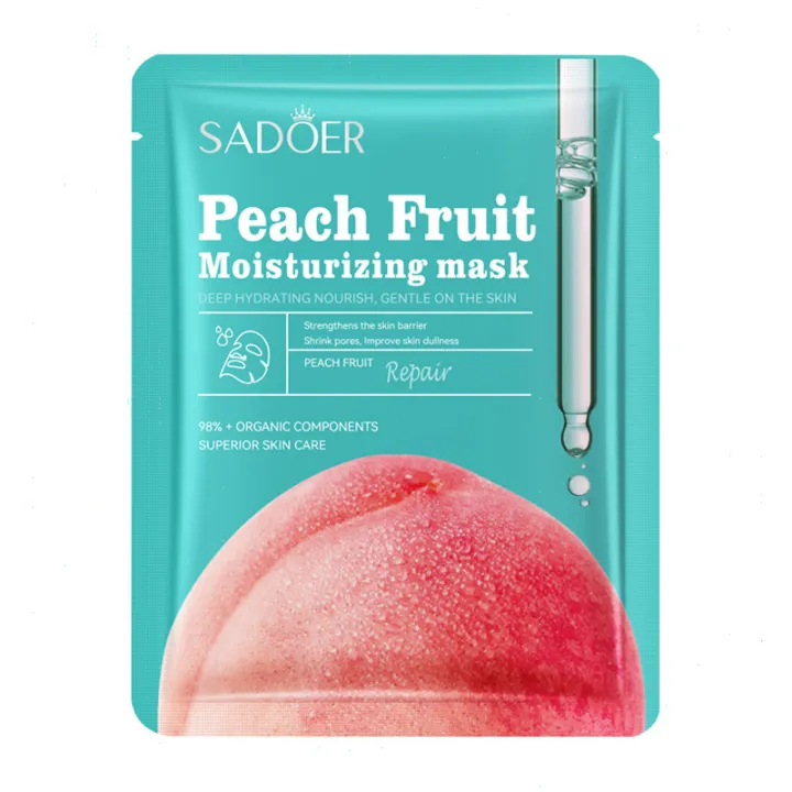 SADOER Peach Fruit Moisturizing Facial Sheet Mask