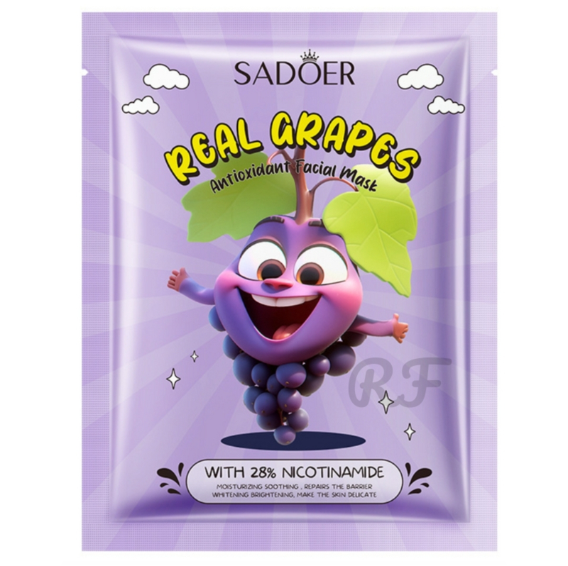 SADOER Real Grapes Hydrating Facial Sheet Mask