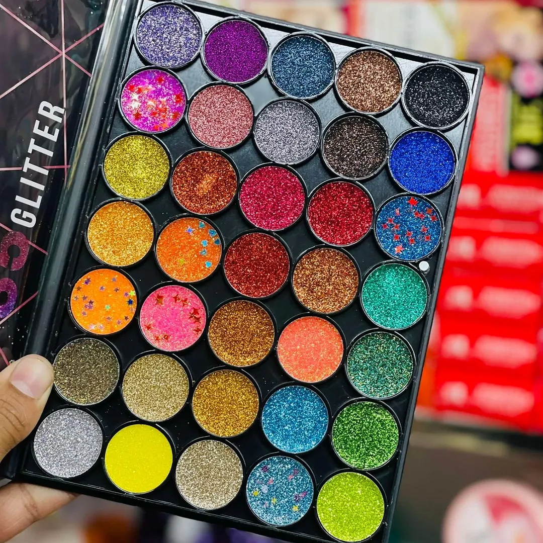 via letvass 35 Glitter Eyeshadow Palette